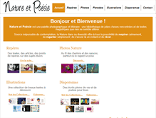 Tablet Screenshot of nature-et-poesie.fr